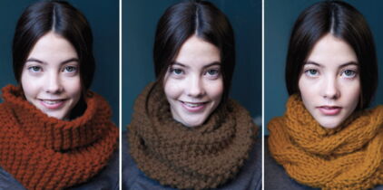 Un snood en 3 versions