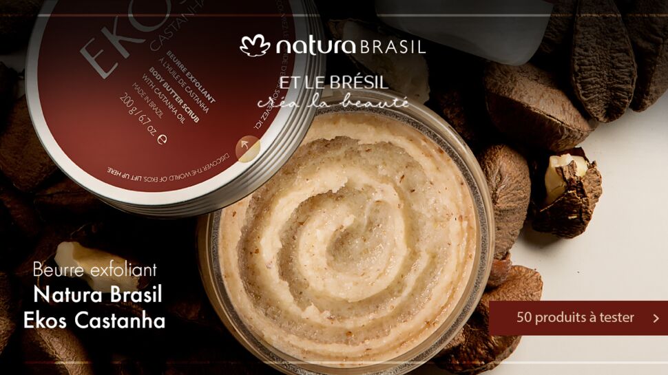 Testez le Beurre Exfoliant à l'huile de Castanha de Natura Brasil