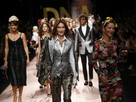 Carla Bruni, Monica Bellucci... Défilé de stars sur le podium de Dolce & Gabbana