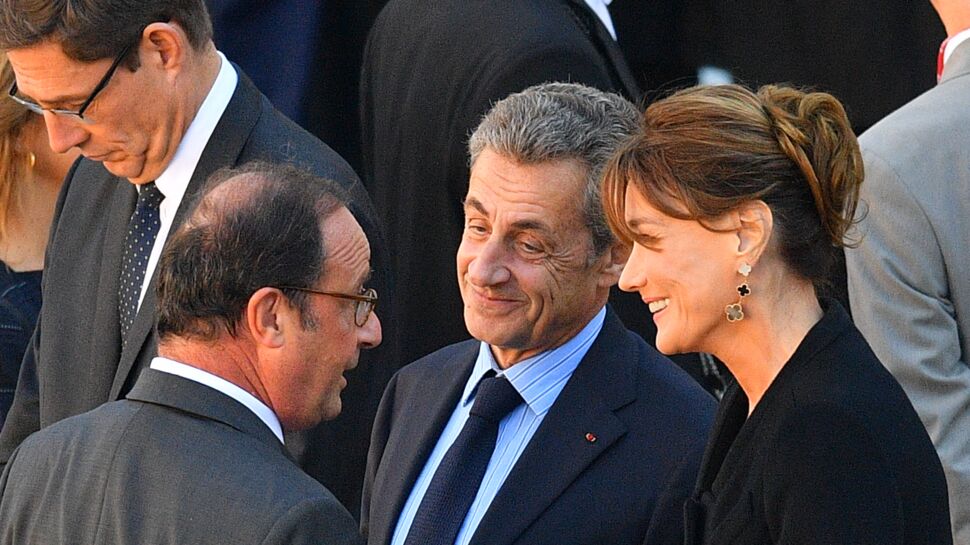 Photos : Nicolas Sarkozy et François Hollande complices lors de l’hommage rendu à Charles Aznavour