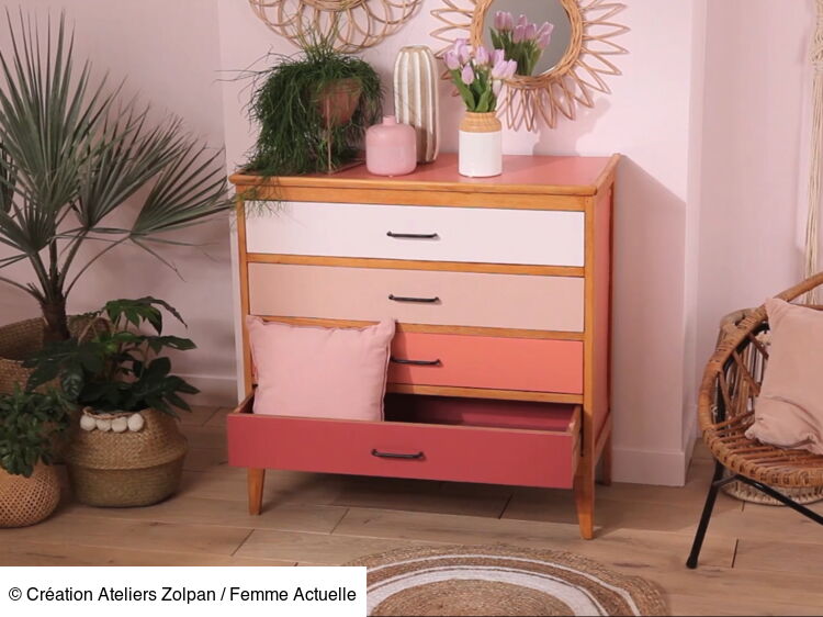 Comment relooker une commode en bois ? La démo en vidéo : Femme