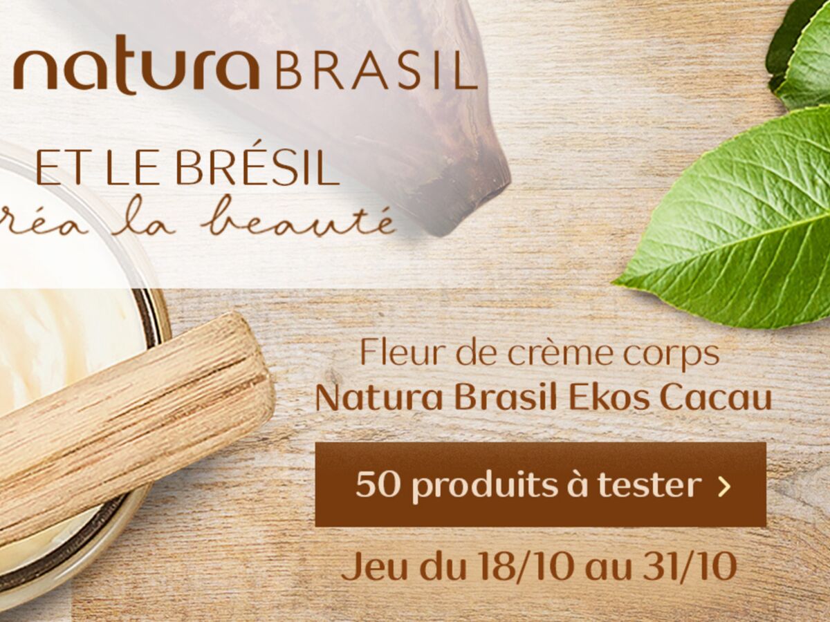 Testez la Fleur de Crème Corps Ekos Cacau de Natura Brasil : Femme Actuelle  Le MAG