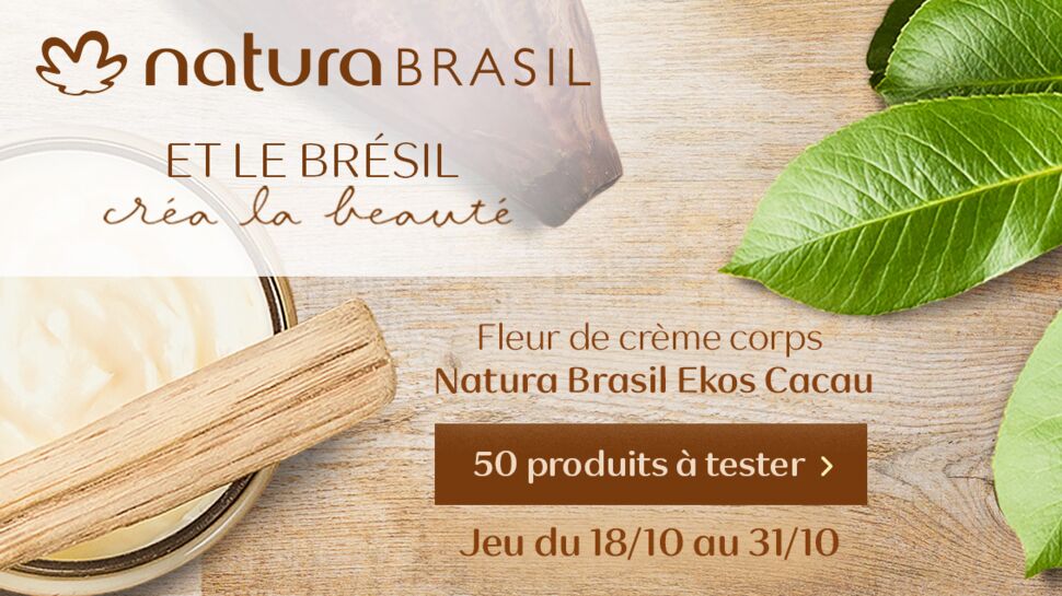 Testez la Fleur de Crème Corps Ekos Cacau de Natura Brasil