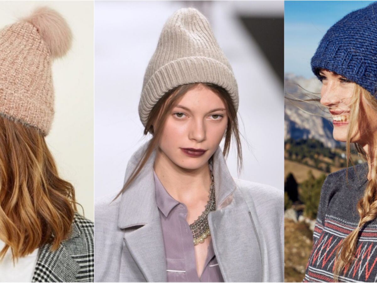 10 idées de coiffures avec un bonnet : Femme Actuelle Le MAG