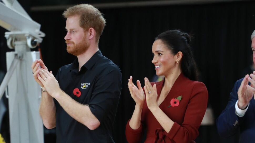 PHOTOS – Meghan Markle, enceinte, et le prince Harry assistent ensemble à un match de basket aux Invictus Games