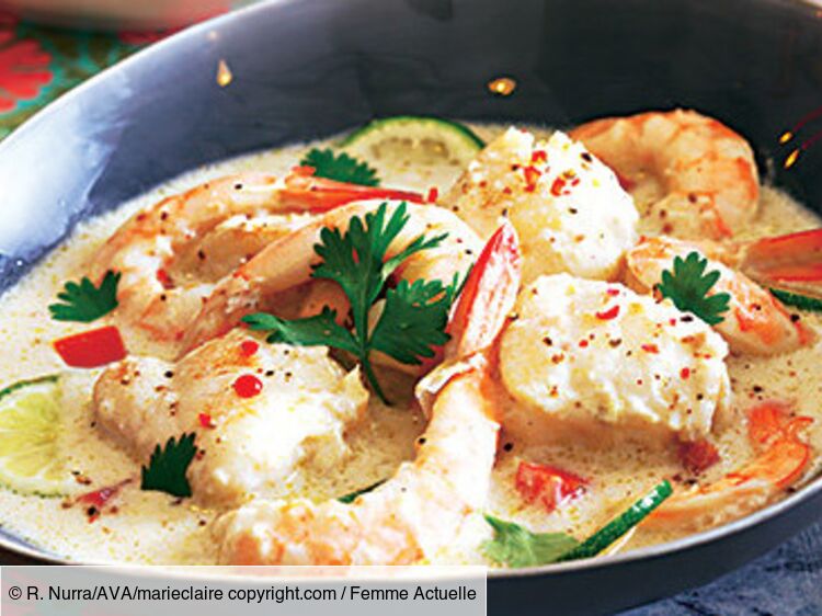Crevettes au curry facile : découvrez les recettes de Cuisine Actuelle