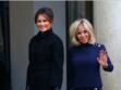 Photos - Brigitte Macron folle de joie de retrouver Melania Trump à l’Elysée