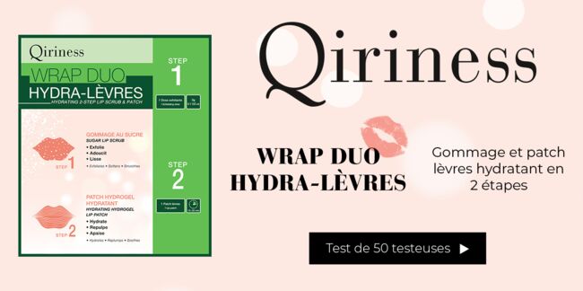 Testez le Wrap Hydra-Lèvres de QIRINESS