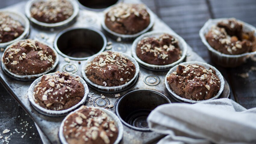 Muffins Cereales Et Fruits Secs Facile Et Rapide Decouvrez Les Recettes De Cuisine De Femme Actuelle Le Mag