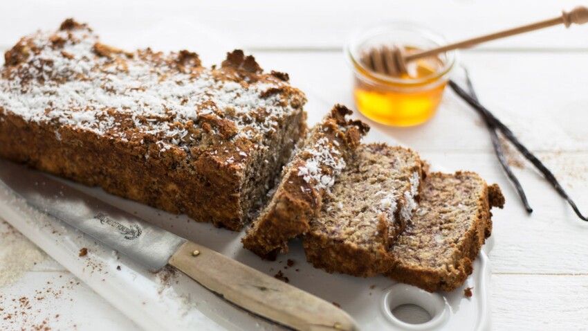 Banana Bread A La Farine De Coco Decouvrez Les Recettes De Cuisine De Femme Actuelle Le Mag