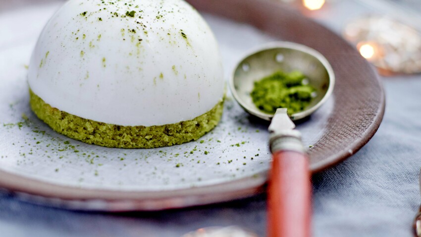 Dome Coco Citron Vert Et Financier Matcha Decouvrez Les Recettes De Cuisine De Femme Actuelle Le Mag