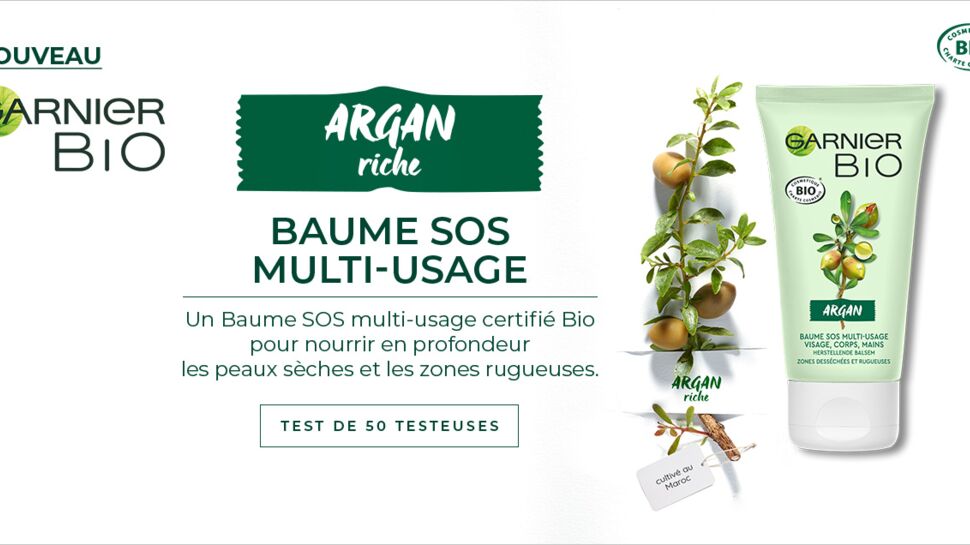 Testez le Baume SOS Multi-usage Argan Riche Garnier Bio