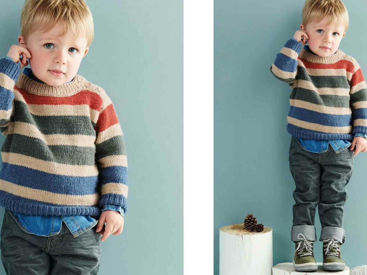Tu veux un modele de tricot gratuit de pull pour garcon de 4 ans