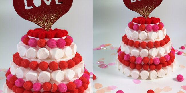 Saint-Valentin : comment décorer un gâteau avec des bonbons ?