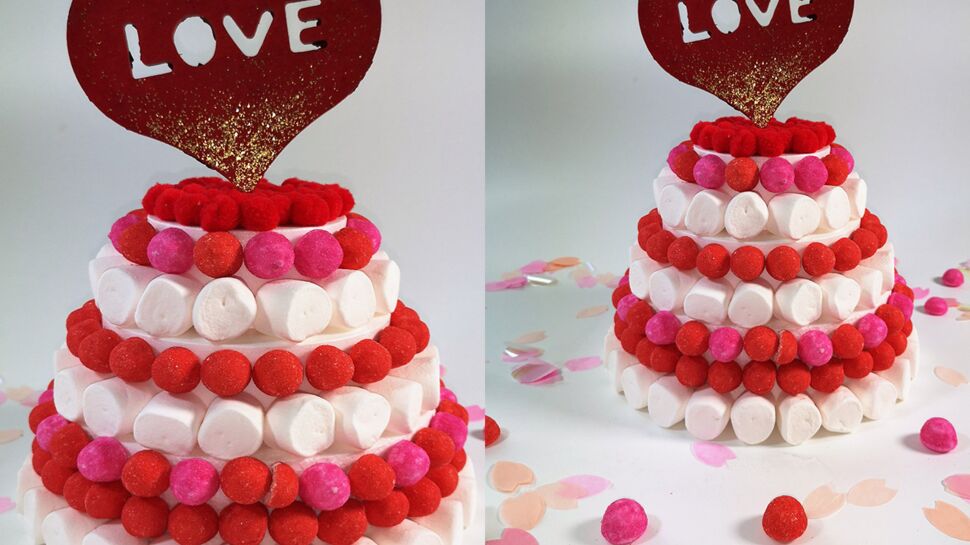 Saint-Valentin : comment décorer un gâteau avec des bonbons ?