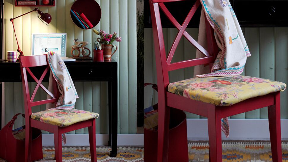 Relooking de meuble : comment peindre et tapisser une chaise en bois