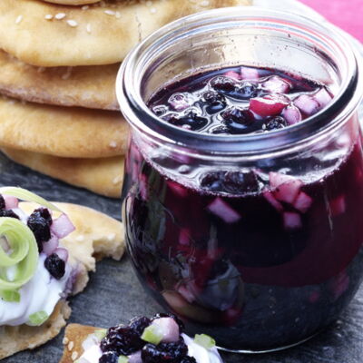 Mini Naans A La Confiture De Myrtilles Sauvages Et Poires Decouvrez Les Recettes De Cuisine De Femme Actuelle Le Mag