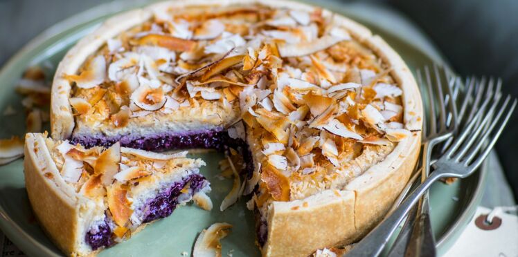 Gateau A La Noix De Coco Et Confiture De Myrtilles Decouvrez Les