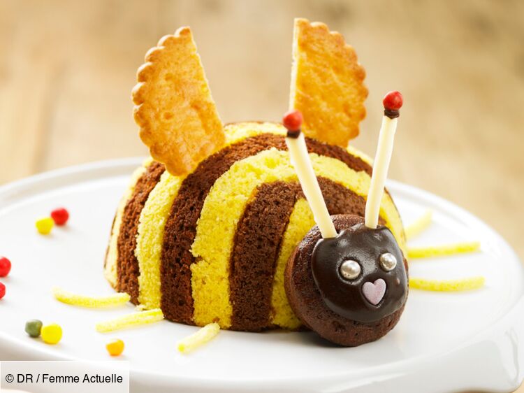 Gâteau d'anniversaire facile pour enfant : Maya l'abeille surprise rapide :  découvrez les recettes de cuisine de Femme Actuelle Le MAG