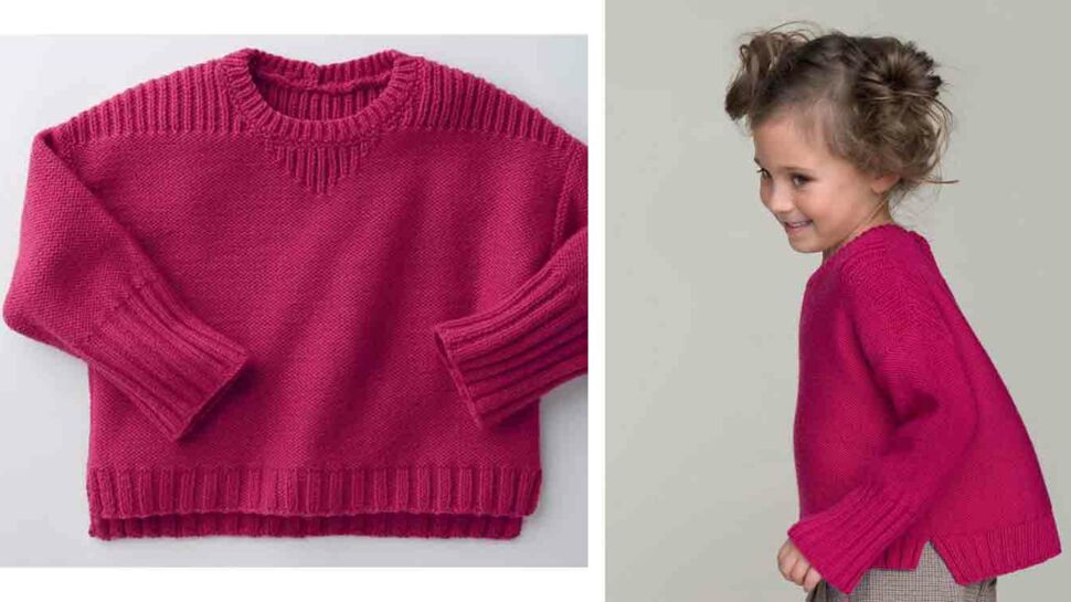 Cardigan rose thé en tricot point fantaisie bébé fille : - Gilet, Pull,  Sweat