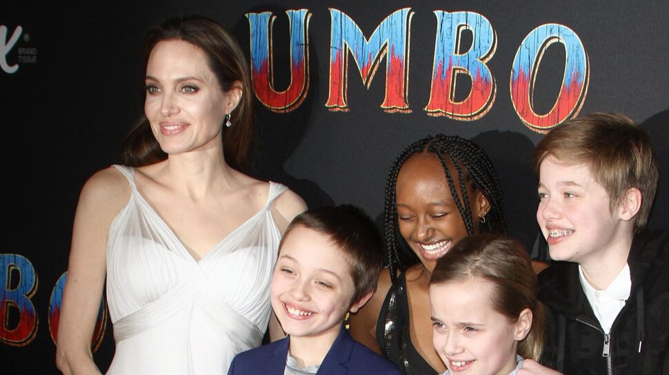 Photos - Angelina Jolie épanouie : elle s'affiche avec ses sublimes enfants à la première de "Dumbo"