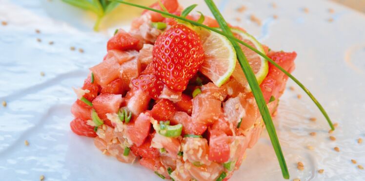 Tartare De Saumon Au Fraises De France Decouvrez Les Recettes De