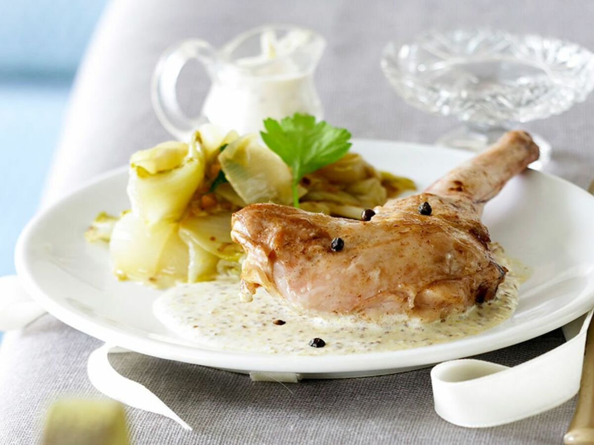Lapin à La Moutarde Cyril Lignac Nos meilleures recettes au lapin : Femme Actuelle Le MAG