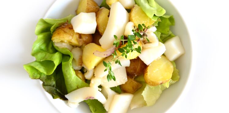 Seiche En Salade Et Pommes De Terre De Lîle De Ré