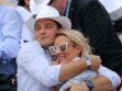 Photos -Elodie Gossuin et son mari Bertrand Lacherie très amoureux : séance bisous dans les tribunes du Roland Garros !