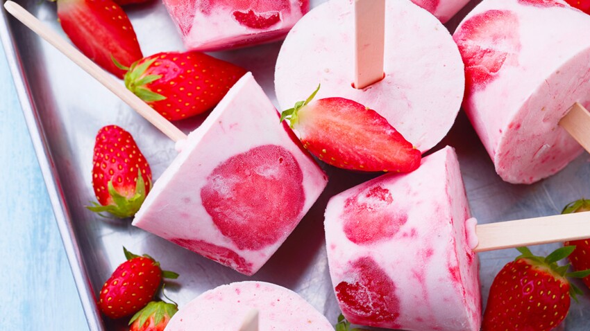 Glace Aux Fraises Facile Et Rapide Decouvrez Les Recettes De Cuisine De Femme Actuelle Le Mag