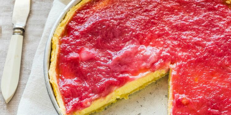 Tarte Cheesecake à La Rhubarbe