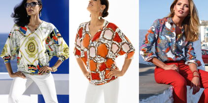 Bien porter l’imprimé foulard après 50 ans