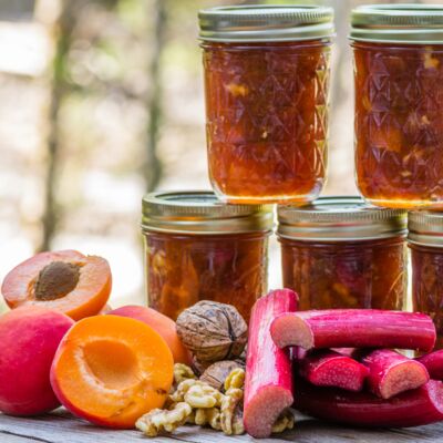 Confiture abricot rhubarbe-image