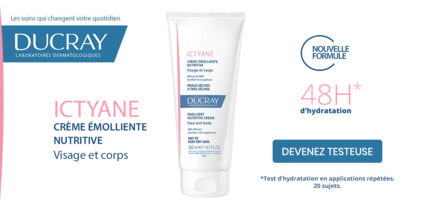 Testez la crème émolliente nutritive visage et corps Ictyane de DUCRAY