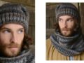 Tricot gratuit : le bonnet et snood coordonnés pour homme