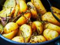 Pommes de terre primeurs rôties au sel fumé