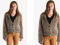 Tricot gratuit : la veste courte façon fourrure