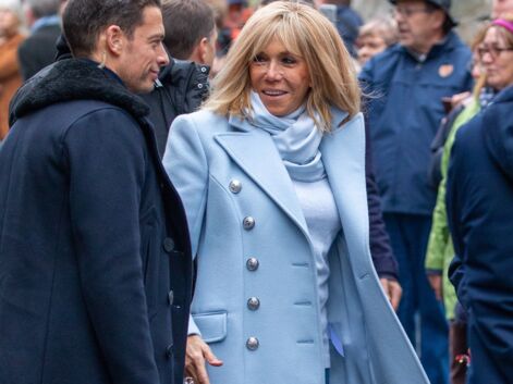 Brigitte Macron à Honfleur : son garde du corps beau gosse qui la fait beaucoup rire