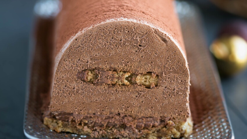 Buche de noël bavaroise chocolat facile et rapide : découvrez les