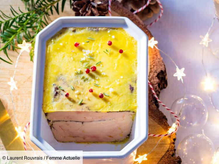 Terrine de foie gras marbré aux marrons et infusion de Noël