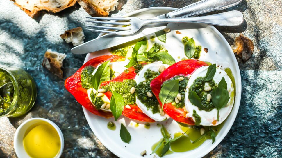 Salade tomate/mozza à l’huile d’olive de Haute-Provence AOP