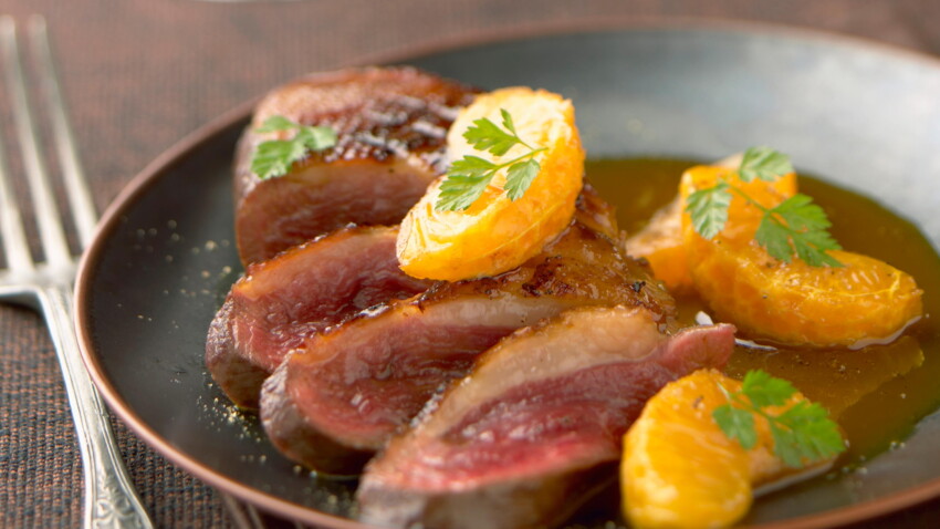 Magret De Canard Sauce Miel Et Clementine