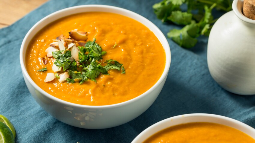 Soupe Butternut Patate Douce Carotte Decouvrez Les Recettes De Cuisine De Femme Actuelle Le Mag