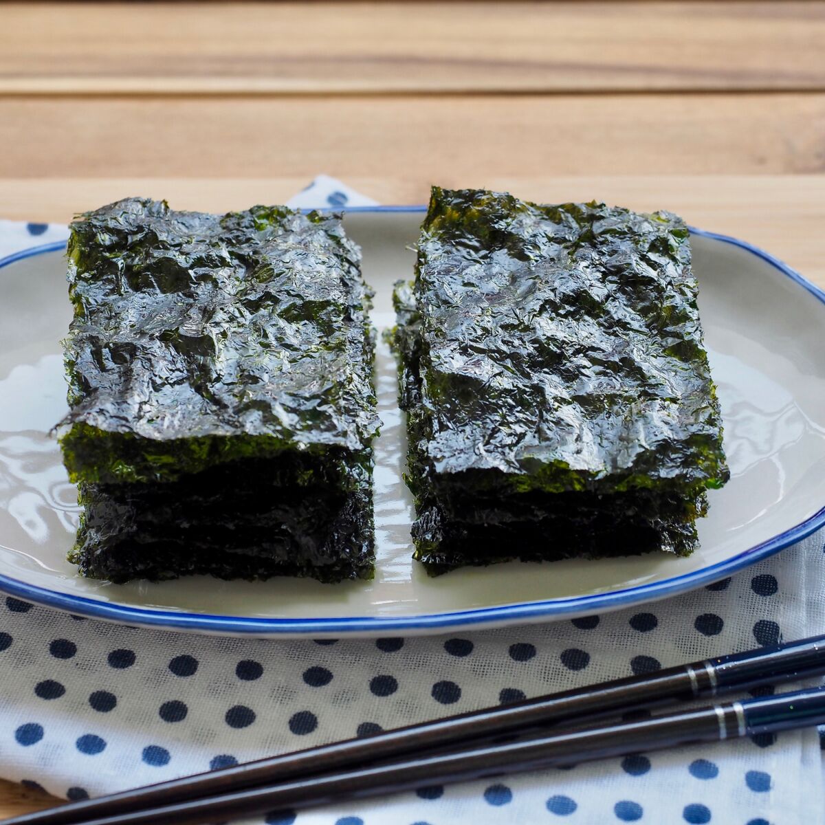 Feuilles d'algues nori pour sushi Algues Gastronomes, Plaques de feuilles  nori naturelles