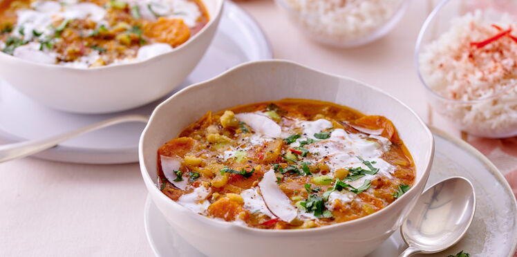 Dahl de pois cassés à la noix de coco : découvrez les recettes de