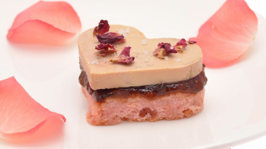 Cœurs De Foie Gras Aux Biscuits De Reims Et Petales De Roses Decouvrez Les Recettes De Cuisine De Femme Actuelle Le Mag