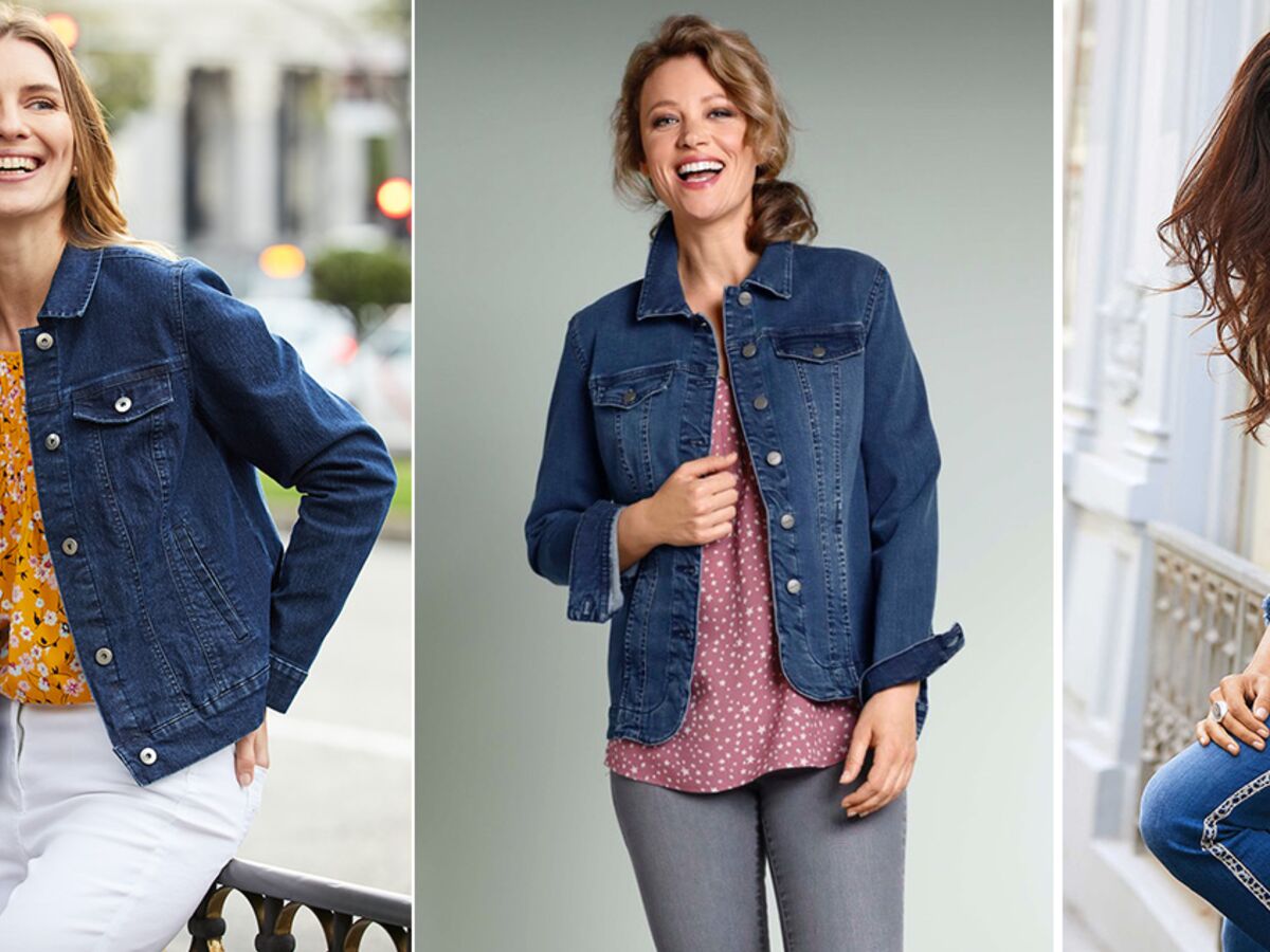 Mode + 50 ans : comment porter la veste en jean sans paraître midinette ? :  Femme Actuelle Le MAG