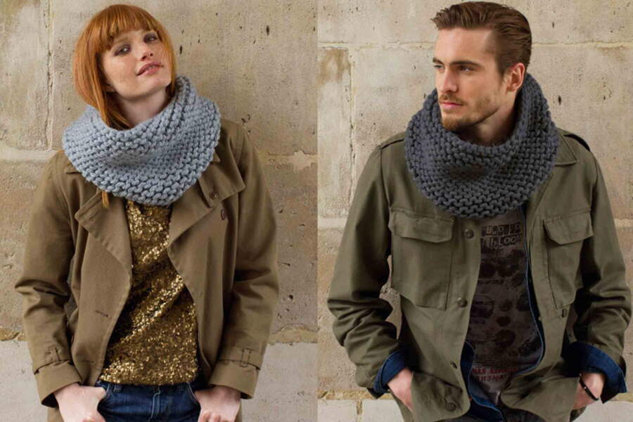 Tricot : tous les modèles de snoods à réaliser - Femme Actuelle
