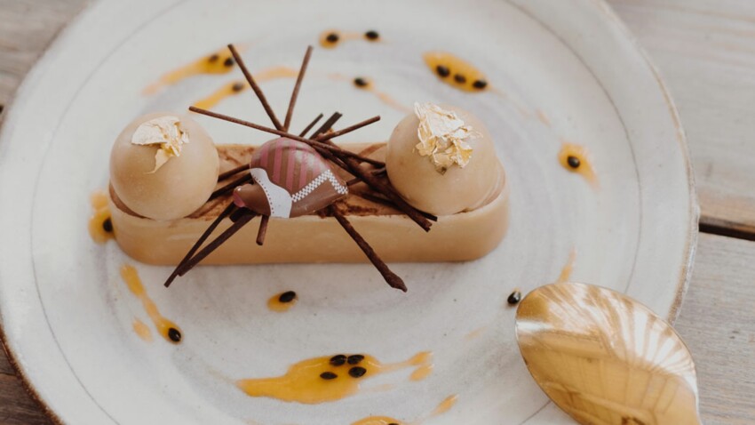 Entremets De Paques Chocolat Au Lait Et Passion De Pierre Auge Decouvrez Les Recettes De Cuisine De Femme Actuelle Le Mag