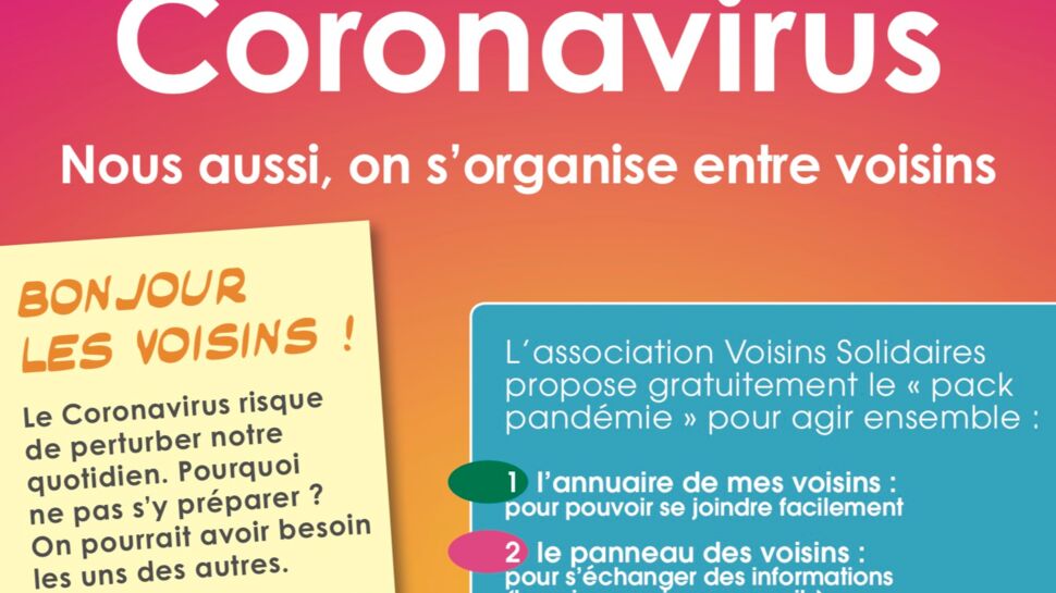 Coronavirus : un kit à télécharger pour renforcer l'entraide entre voisins durant l'épidémie